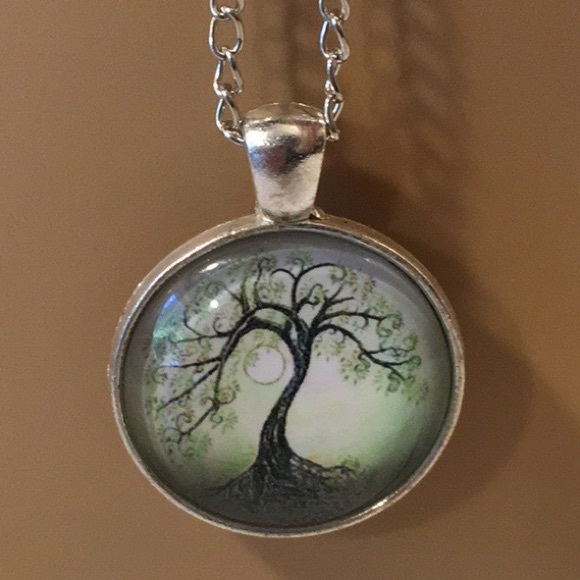 Tree of Life with Moon Necklace - Picture 4 of 10
